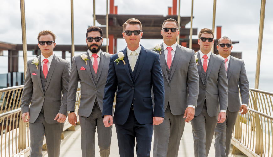 groom and groomsmen