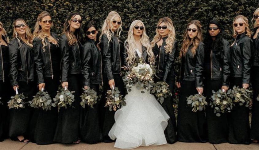 rock 'n' roll-inspired wedding dresses